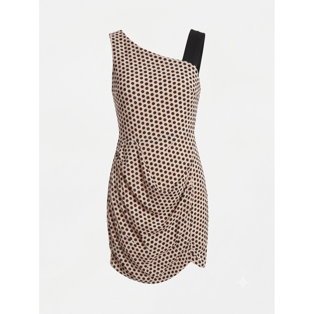 Eva Franco Dress Womens‎ 2 Coco Dots Olympia One Shoulder Silk Polka Dot ST4438